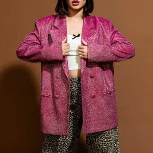 NWT To The Disco Sparkle Boyfriend Blazer
